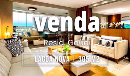 Apartamento alto padrão com 305 m2 | 4 suítes | Varanda Gourmet | 4 vagas livres | Lagoa Nova Natal/RN
