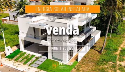 CONDOMINIO VILA FLOR | VENDA CASA | 268 m2 | R$ 1.390 M | 4 suítes | Piscina | Energia solar