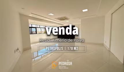 Apartamento para venda com 170m2 | 3 suítes | Escritório | 2 vagas em Petrópolis Nata/RN