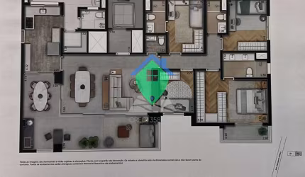 Apartamento à venda, 157 m² por R$ 2.300.000,00 - Vila Anastácio - São Paulo/SP