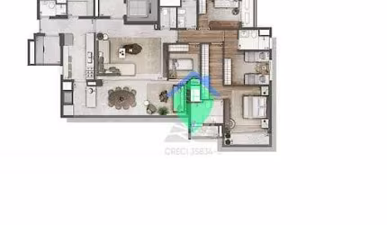 Apartamento à venda, 180 m² por R$ 3.239.360,00 - Alto da Lapa - São Paulo/SP