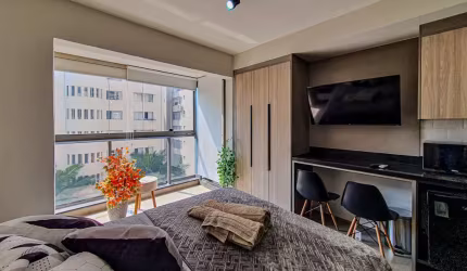 STÚDIO NOVO MONTADO, PARA INVESTIMENTO, IDEAL PARA AIRBNB, COM ÓTIMO RETORNO