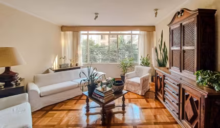 Excelente apto 212ms, 3 dorms., 1 suite,  1 vaga em frente ao Colégio Dante no Jardins - SP