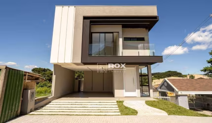 Casa nova em condomínio com 3 suítes à venda, região de Santa Felicidade - Curitiba - PR