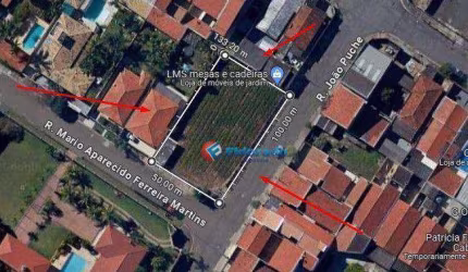 Terreno à venda, 1008 m² por R$ 1.090.000,00 - Jardim Santa Madalena - Sumaré/SP