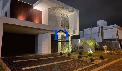 Casa de luxo em condomínio no Jardins Barcelona, Senador Canedo-GO: 4 quartos, 3 suítes, 3 salas, 5 banheiros, 4 vagas, 238m².