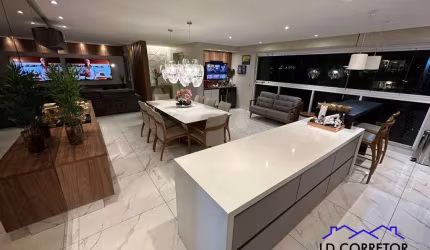 Imperdível apartamento 2 suítes plenas no Setor Marista, Goiânia: 3 salas, cozinha americana, churrasqueira e lazer completo