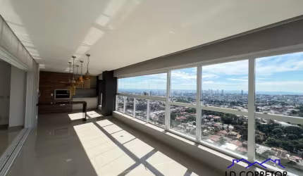 Luxuoso apartamento de 3 quartos no Setor Marista, Goiânia - 207m², 3 suítes, 4 salas, 6 banheiros e 3 vagas de garagem.