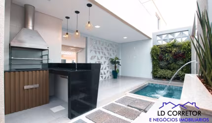 Casa em Condomínio à Venda em Aparecida de Goiânia-GO, Jardim Imperial: 3 Quartos, 3 Suítes, 3 Salas, 3 Banheiros, 2 Vagas, 108m².