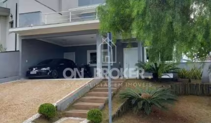 Casa c/ 3 suítes condomínio V. São Lourenço - Valinhos. AT: 400m2, AC:243m2. 2 salas, Coz. americana, Lavabo, Desp. , Lavand.  Ar. gourmet, Piscina.