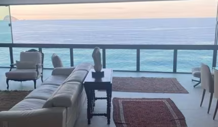 Luxuosa Cobertura Duplex em São Conrado, com 448m², 4 suítes, Piscina incrível e de frente para o Mar.