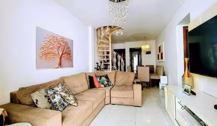 Cobertura Duplex, podendo construir Triplex, 3 quartos, 2 vagas, vista Pedra da Gávea, no metrô Jardim Oceânico.
