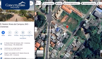 Terreno à venda, Bairro Uvaranas, PONTA GROSSA - PR - R  85.000,00