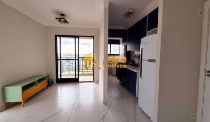 Apto para Locação, no Cond  Art Nações, com 2 dormitórios, 1 suíte, vaga, varanda, Semi mobiliado