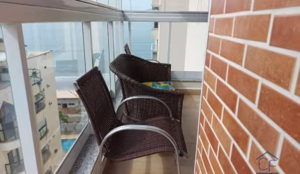 Excelente apartamento com linda vista, frente mar da Martim de Sá - Caraguatatuba/SP