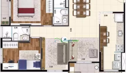 Venda e Locação - Apartamento 3 Dormitórios, 1 Suíte e Varanda Gourmet em Barueri - Próximo ao Parque e Condomínio Completo