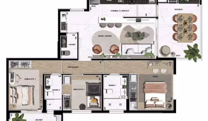 Apartamento com 3 quartos à venda no Petrópolis, Londrina , 103 m2