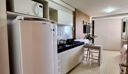 Alugo apartamento mobiliado no Jardim Oceania