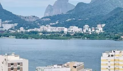 Imperdível apartamento de luxo na Lagoa, Rio de Janeiro-RJ: 4 quartos, 1 suíte, 3 salas, 2 vagas de garagem, 203m².