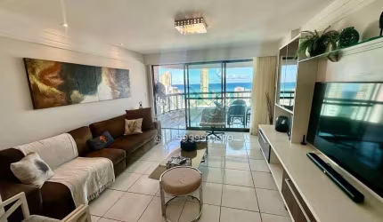 Andar alto com vista para o mar em 175m² de puro conforto.