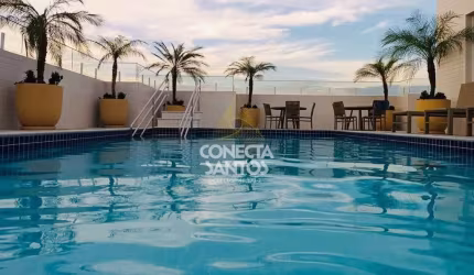 Apartamento c/2 quartos, Boqueirão-Santos-Cod:1161