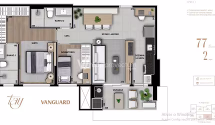 Apartamento com 2 quartos à venda na Rua Mogi Guaçu, 119, Chácara da Barra, Campinas, 77 m2 por R$ 850.000