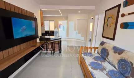 Seu paraíso no litoral te espera no Rio da Praia, Bertioga apartamento com 50m², 2 dormitórios, 1 vaga, mobiliado disponível para venda.