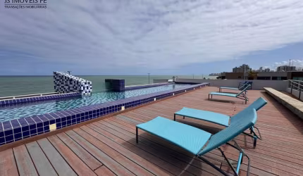 Oportunidade única: Apartamento à venda em Jaboatão dos Guararapes-PE, Piedade - 1 quarto Mobiliado