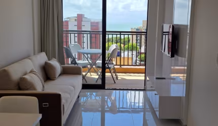 FLAT PRIMEIRA LOCAÇÃO COM VISTA PRO MAR