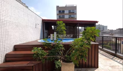 Cobertura Espetacular - Rua Félix da Cunha - Tijuca - varanda, 3 quartos sendo 2 suítes, dependência, área gourmet, churrasqueira e piscina, 2 vagas de garagem