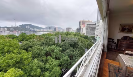 Apartamento a venda na Praia de Botafogo, com aproximadamente 300 m², com uma vista deslumbrante da praia e Pão de Açúcar, salão com aproximadamente 70m² em 3 ambientes, 4 quartos, suíte, 1 vaga de ga