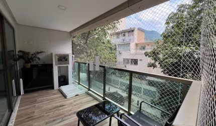 Apartamento a venda na Conde de Itaguaí (Tijuca) varandão gourmet com 2 quartos e vaga
