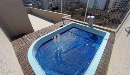 Cobertura duplex à venda no Condomínio Focus! Varanda, 3 quartos, suíte, copa cozinha, dependências, terraço gourmet com piscina! São 2 vagas! Prédio com infra estrutura e porteiro 24 horas! Rua Mariz
