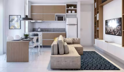 Apartamento com 1 dormitório à venda, 39,09m² - Chácara do Visconde - Taubaté/SP