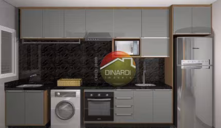 Apartamento com 2 dormitórios à venda, 50 m² por R$ 390.000,00 - Jardim Olhos D'Água - Ribeirão Preto/SP