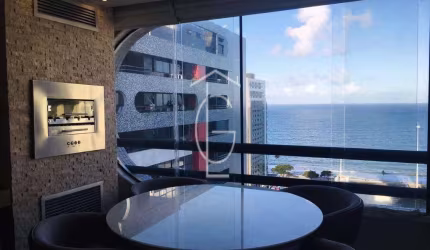 Belíssimo flat reformado e mobiliado com vista para o mar em boa viagem