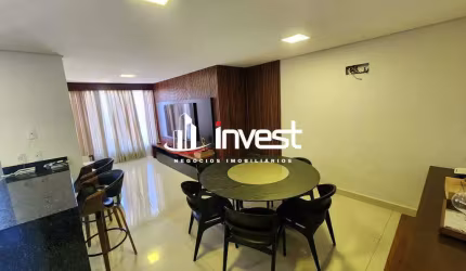 Apartamento mobiliado três quartos sendo uma suíte master com closet