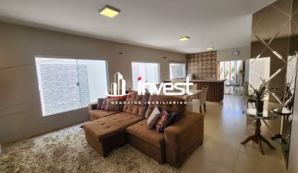 Casa com finíssimo acabamento três dormitórios sendo uma suíte condicionado Estância dos Ipês