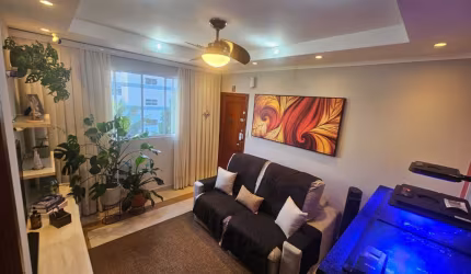 Apartamento à venda semi mobiliado Bairro José Menino - Santos S/P.