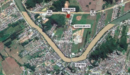 Terreno à venda, 19284 m² por R$ 9.300.000,00 - Margem Esquerda - Gaspar/SC