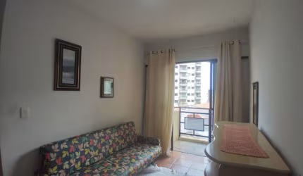 APARTAMENTO 1 DORMITÓRIO COM SACADA, VILA CAICARA PRAIA GRANDE ACEITA FINANCIAMENTO BANCÁRIO