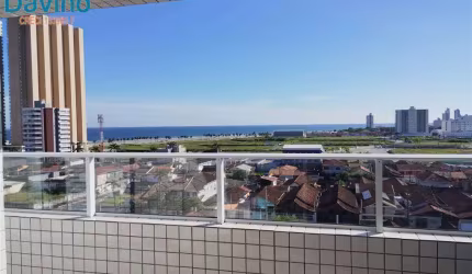 398mil - 2 dormitórios um suite - vista mar - sacada - lazer