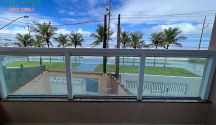 420mil - Lindo sobrado, frente mar,  mobiliado, 2 dormitórios em Praia Grande no Solemar, com  VISTA MAR,
