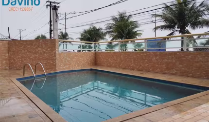 1 DORMITÓRIO COM VARANDA GOURMET, VISTA MAR, PRÉDIO PÉ NA AREIA COM LAZER POR APENAS $295.000,00 À VISTA OU PELOS BANCOS
