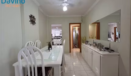 540mil - Praia da vila caiçara predio frente mar 3 dormitórios um suite piscina belo apartamento mobiliado.