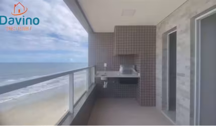 Apartamento em prédio frente praia Vista permanente para o Mar - 2 Dormitórios, 1 Suíte, 2 Vagas lazer completo. alto padrão.