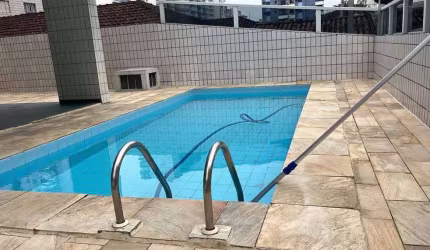 325mil Apartamento de 1 Dormitório com Piscina e 350 metros da Praia!
