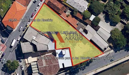 Área comercial, frente Rua Rosário e Av. Edmeia Mattos Lazzarotti