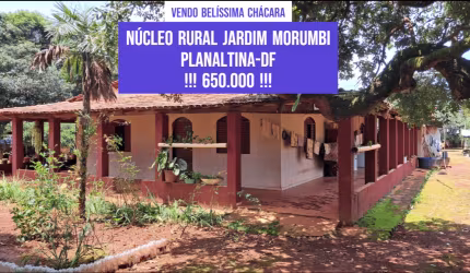 Vendo Belíssima Chácara Núcleo Rural Jardim Morumbi !!!