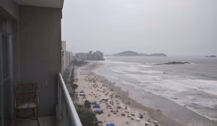 Apartamento para Locação em Guarujá, Pitangueiras, 3 dormitórios, 1 suíte, 3 banheiros, 1 vaga
